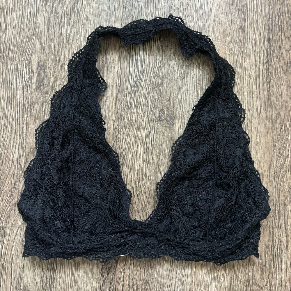 black lace halter bralette marilyn monroe women’s size small